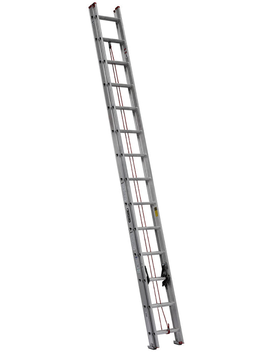 Escalera Cuprum de extensión de aluminio con peldaño en "D" de 28 pies Cuprum 494-28N