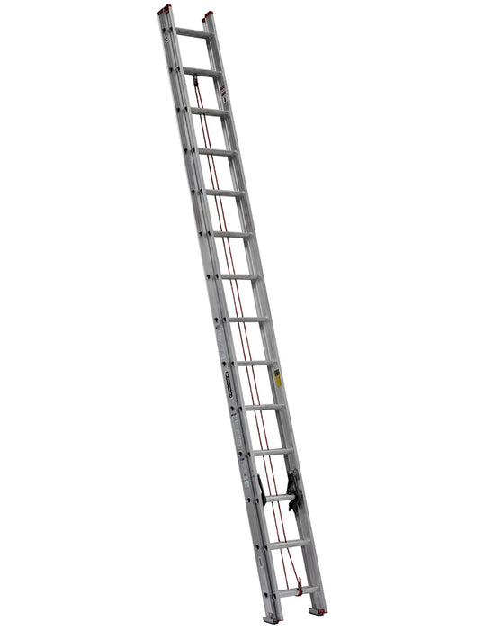 Escalera Cuprum de extensión de aluminio con peldaño en "D" de 28 pies Cuprum 494-28N 