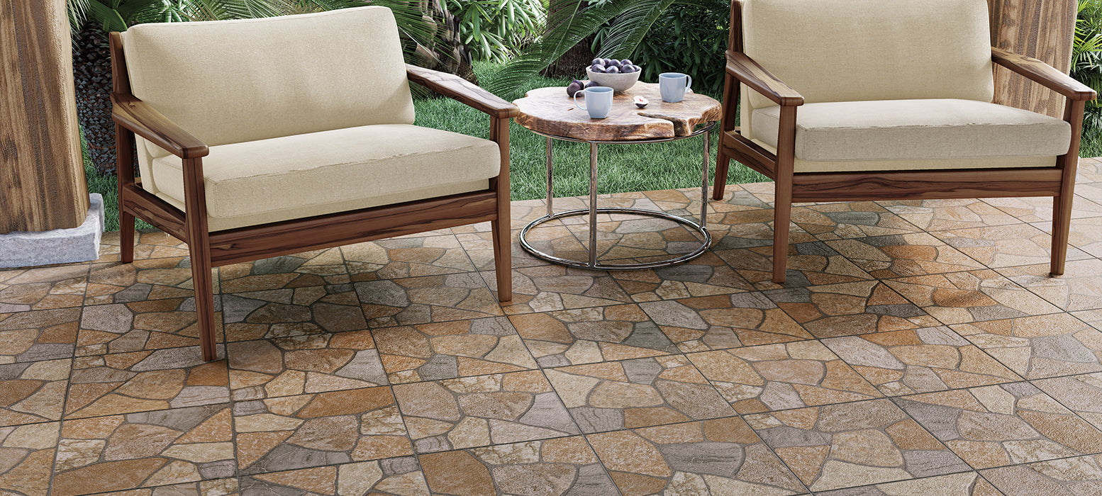 Piso Patio Terraza Ocre 37 X 37 Cm Daltile ZPT3 