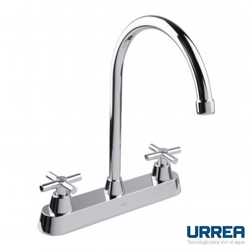 Llave mezcladora cromada para cocina 318MC Urrea 318MC 