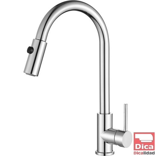 Monomando para cocina con nariz retractil 4088 Dica 4088 