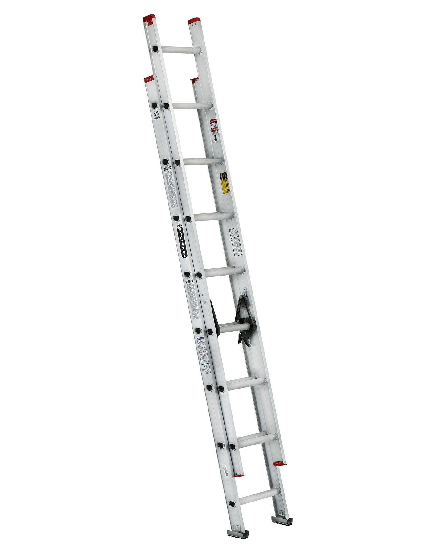 Escalera Cuprum de extensión de aluminio con peldaño en "D" de 16 pies Cuprum 494-16N 