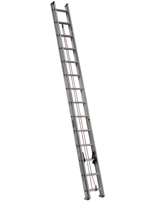 Escalera Cuprum de extensión de aluminio con peldaño en "D" de 28 pies Cuprum 494-28N 