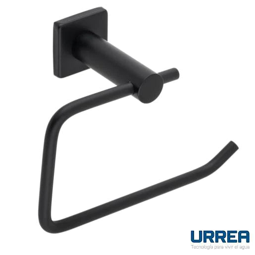 Porta rollo de empotrar negro mate Urrea 705CL.17.2 