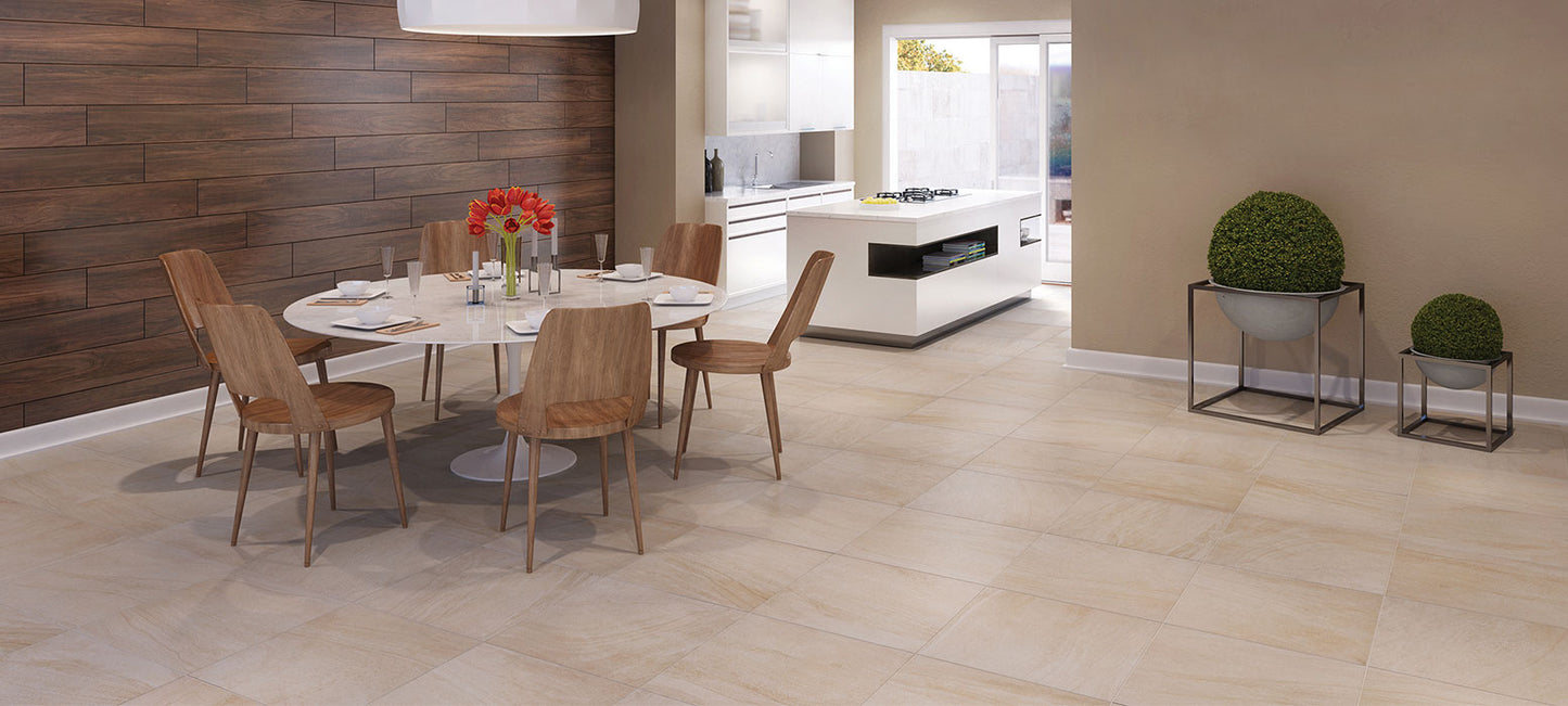 Piso Sandstone Beige 60.5 X 60.5 Cm Daltile GSS1 