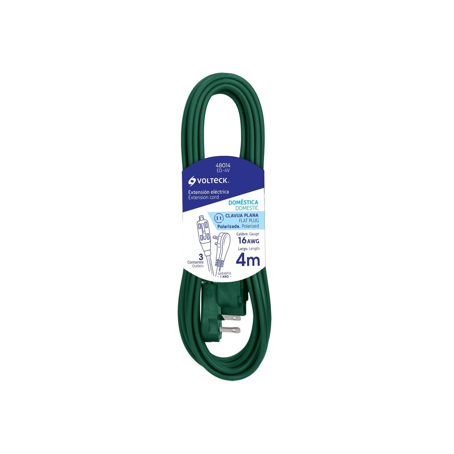 Extension 4m Verde Volteck Volteck ED-4V 