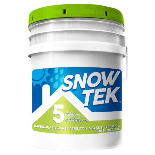 Impermeabilizante Snowtek 5 Años Fibratado Cubeta Impac ISCF 